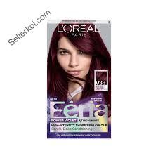 L'Oreal Paris Feria Multi-Faceted Shimmering Permanent Hair Color V38 Violet Noir
